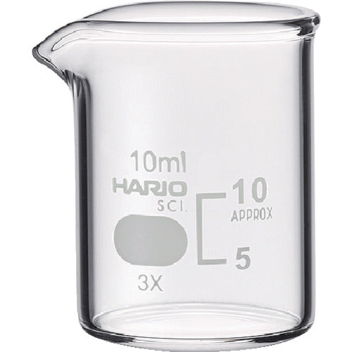 Beaker with Measurements  B-10 SCI  HARIO