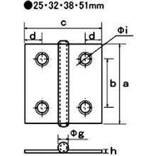 Load image into Gallery viewer, Stainless Steel Hinge  B-11133  FUJITEC
