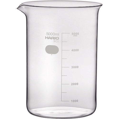 Beaker with Measurements  B-5L SCI  HARIO