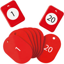 Load image into Gallery viewer, Cloakroom Number Ticket  BF-150-RD  OP

