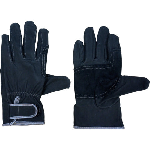 Blackpiggrain Leather Gloves  BK-0250-LL  HO-KEN