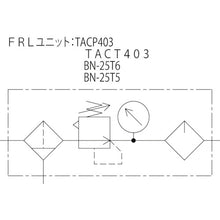 Load image into Gallery viewer, FRL Unit(with Pressure Gauge &amp; Brackets)  BN-25T5-10  NIHONSEIKI
