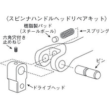 Load image into Gallery viewer, Spinner Handle Head Repair Kit  BS2E-K  KTC
