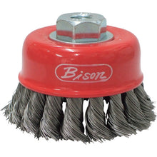 Load image into Gallery viewer, Bison Twisted Wire Cup Brush  BS65M10-035  KURODA BRUSH
