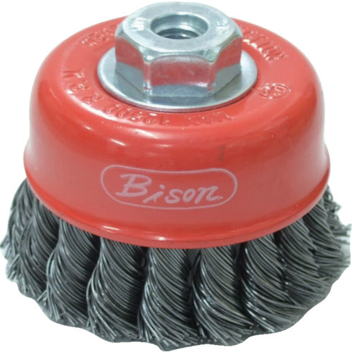 Bison Twisted Wire Cup Brush  BS65M10-05  KURODA BRUSH