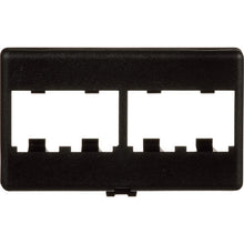 Load image into Gallery viewer, Mini-Com Snap-On Modular Furniture Faceplates-Black  CFFP4BL  PANDUIT
