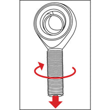 Load image into Gallery viewer, Rod End Nothing Lubrication type  COS18  TRUSCO

