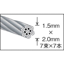 Load image into Gallery viewer, Nylon-coated Stainless Wire Rope  CWC-15S50  TRUSCO

