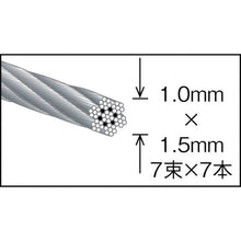 Load image into Gallery viewer, Nylon-coated Stainless Wire Rope  CWC-1S50  TRUSCO
