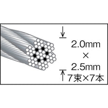 Load image into Gallery viewer, Nylon-coated Stainless Wire Rope  CWC-2S50  TRUSCO
