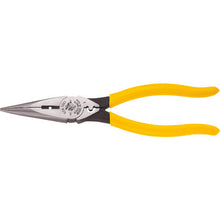 Load image into Gallery viewer, Heavy-Duty Long Nose Pliers Side Cutting, Strip/Crimp  D203-8NCR  KLEIN
