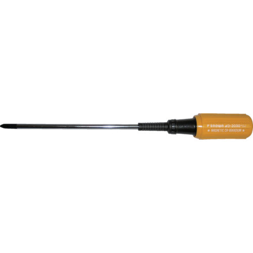 Rubber Grip Screwdriver  D-3030-2-200  BROWN