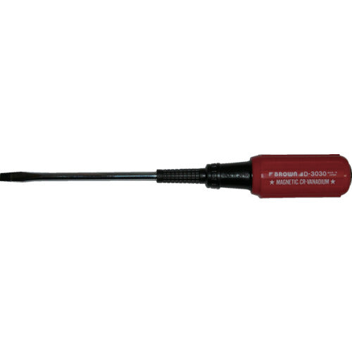 Rubber Grip Screwdriver  D-3030-6-150  BROWN