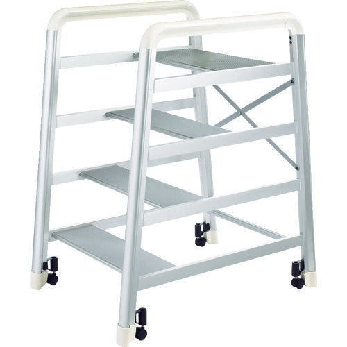 Aluminum knockdown step stool CAMBER  DE2.0-4S  HASEGAWA