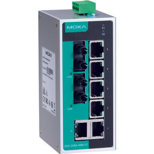 Industrial Unmanaged Ethernet Switch  EDS-208A  MOXA