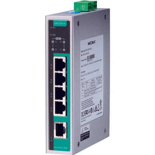 Industrial Unmanaged Ethernet Switch  EDS-G205A-4POE  MOXA