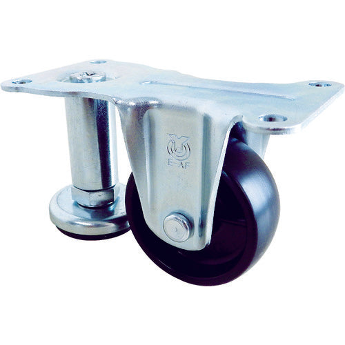 Rubber Wheel Caster With a Level Adjuster  ER-50R-AF-YAKI  YUEI