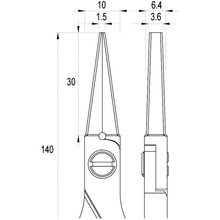 Load image into Gallery viewer, ESD High Precision Pliers  ES6013.CR.BG.IT  idealtek
