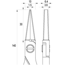 Load image into Gallery viewer, ESD High Precision Pliers  ES6014.CR.BG.IT  idealtek
