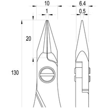 Load image into Gallery viewer, ESD High Precision Pliers  ES6021.CR.BG.IT  idealtek
