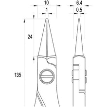 Load image into Gallery viewer, ESD High Precision Pliers  ES6041.CR.BG.IT  idealtek
