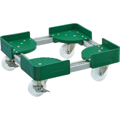 Adjustable Steel Frame Dolly w/4 Casters  FCD-3030-ALG-S  TRUSCO