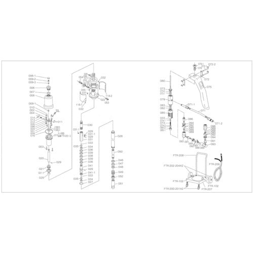 Parts for Air Lubricator  FTR002  TRUSCO