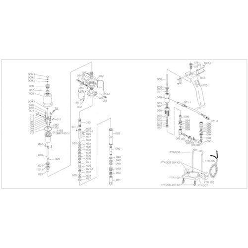 Parts for Air Lubricator  FTR031  TRUSCO