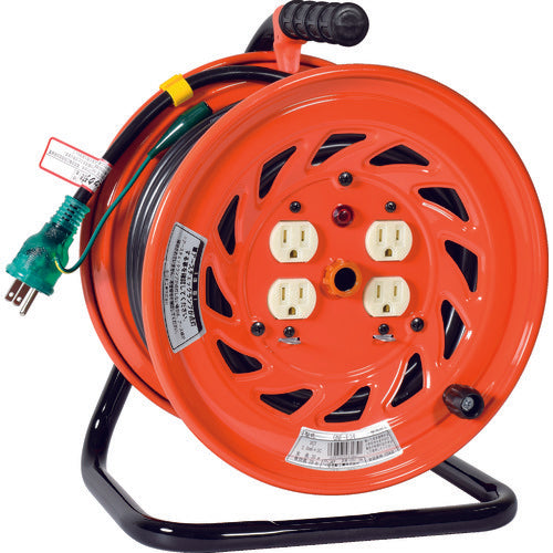 Indoor-type Single-Phase Power 100V Earth Cord Reel  GNF-E34  NICHIDO