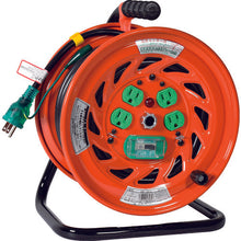 Load image into Gallery viewer, Indoor-type Single-Phase Power 100V Earth Breaker Cord Reel Earth Check Reel  GNF-EB34  NICHIDO
