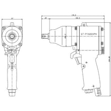 Load image into Gallery viewer, Air Impact Wrench Super Light Weight V Series  GT-1600VPH  VESSEL

