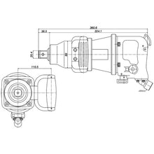 Load image into Gallery viewer, Air Impact Wrench Super Light Weight V Series  GT3900V  VESSEL

