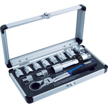 Load image into Gallery viewer, 13PC.Go-Throught Ratchet &amp; Spline Socket Set  GTFL-13SS  Pro-Auto
