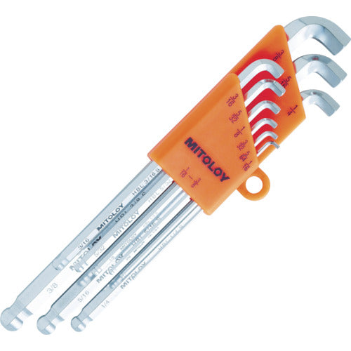 Hollow Wrench(L-type)Set(Ball-Point)Stubby-Long  HBL900BS  MITOROY