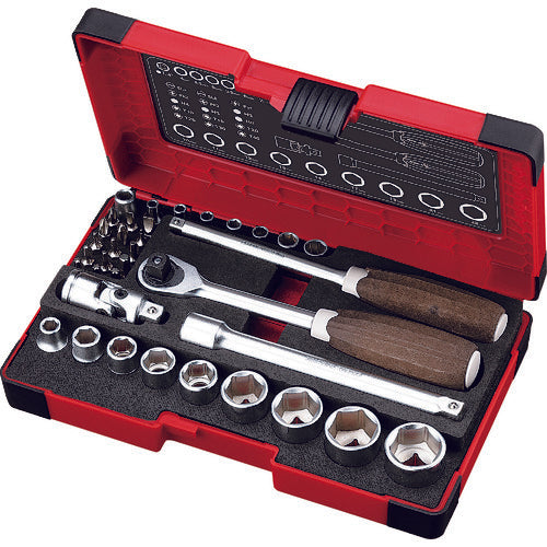 Wood-compo Ratchet Wrench Set  HRW2303M-W  VESSEL