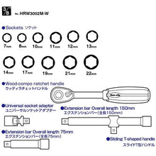 Load image into Gallery viewer, Wood-compo Ratchet Wrench Set  HRW3002M-W  VESSEL
