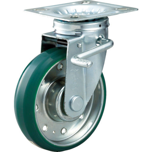 High Tensile Strength Steel Caster Urethane Wheel  HTTUJB-130  TRUSCO