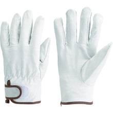 Load image into Gallery viewer, Pigskin Leather Gloves with Hook and Loop Fastener  JK-717-M  TRUSCO

