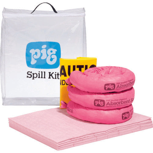 Pig[[RU]] Hazmat Spill Kit in See-thru Bag  KIT367  pig