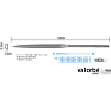 Load image into Gallery viewer, Precision Needle Files  LA2402-140-4  vallorbe
