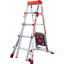 Load image into Gallery viewer, Aluminum Adjustable Stepladder SELECT STEP  LG-15125  HASEGAWA
