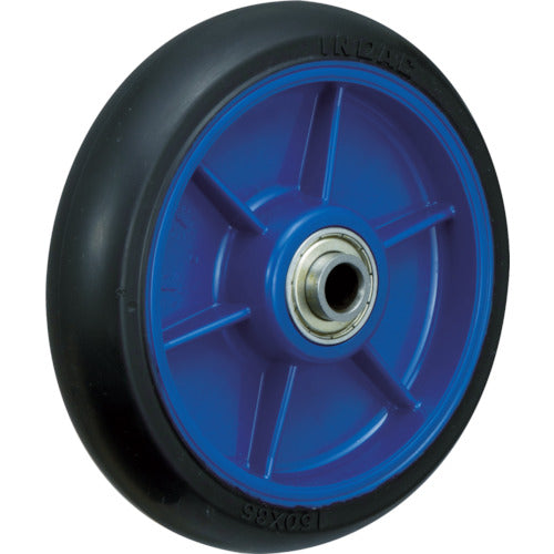 Nylon Wheel Low Resistance Rubber Caster  LR-150W-BK  INOAC
