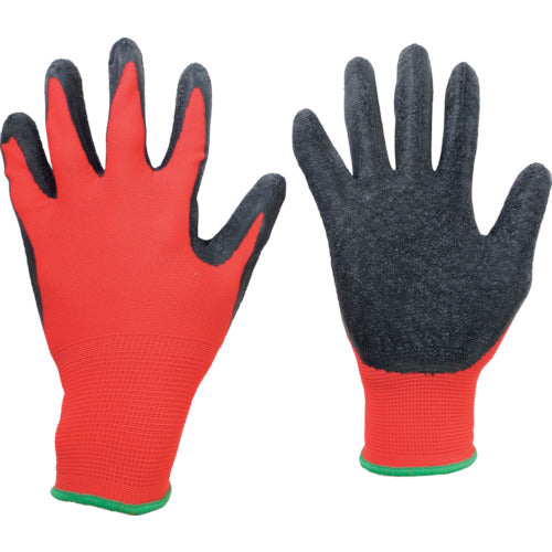 Natural Rubber Coated Gloves  MHG-130-RD/BK-M  MIDORI ANZEN