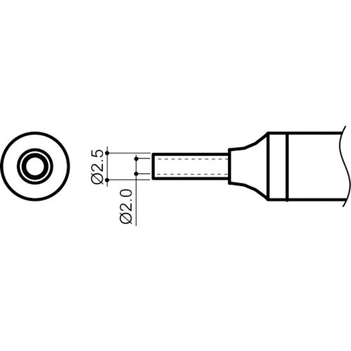 NOZZLE/2MM FOR FM-2029  N4-01  HAKKO