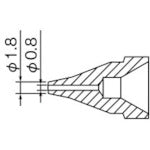 NOZZLE/0.8MM <S TYPE>  N61-04  HAKKO