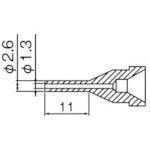 NOZZLE/1.3MM <LONG TYPE>  N61-13  HAKKO