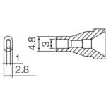 NOZZLE/3X1MM  N61-15  HAKKO