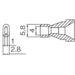 NOZZLE/4X1MM  N61-16  HAKKO