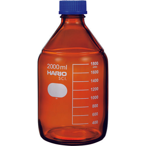 Screw cap bottle(brown) 2,000ml  NBB-2L-SCI  HARIO
