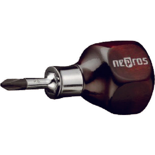 Wooden Grip Stubby Screwdriver  ND3PS-2  nepros